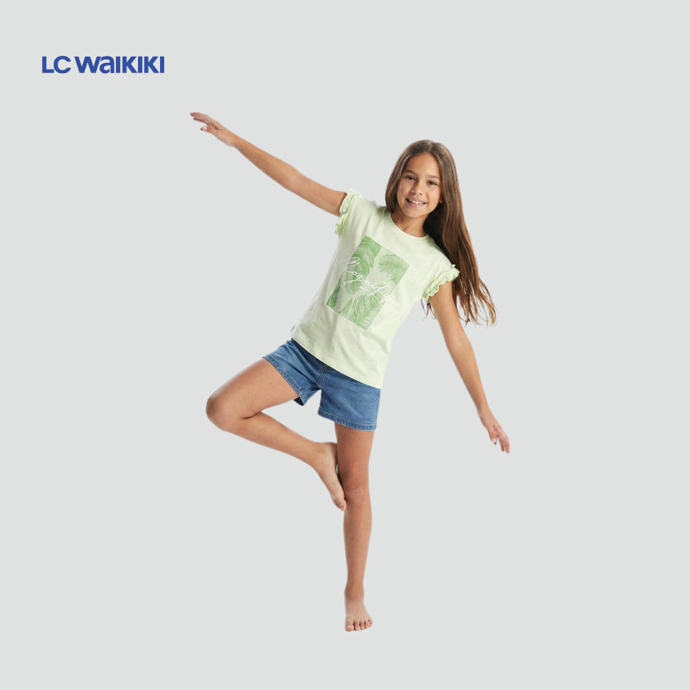 LC.WAIKIKI T-SHIRT GREEN 'MAGNIFIQUE'