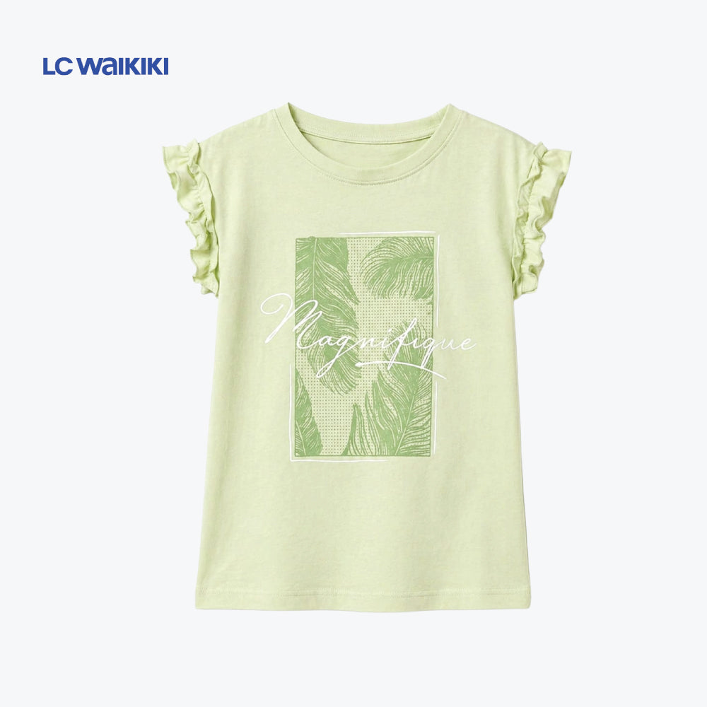 LC.WAIKIKI T-SHIRT GREEN 'MAGNIFIQUE'