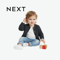 NEXT BLACK CABLE KNIT CARDIGAN