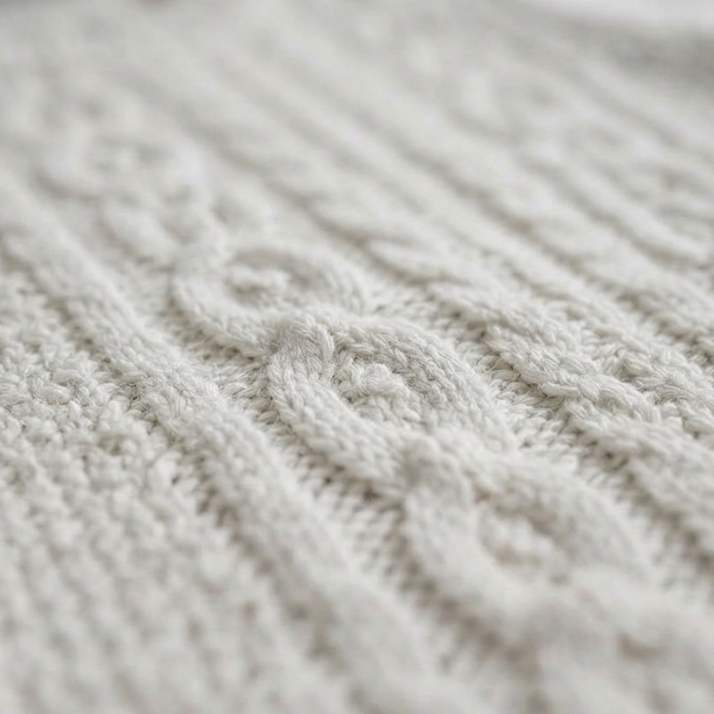 NEXT WHITE CABLE KNIT CARDIGAN