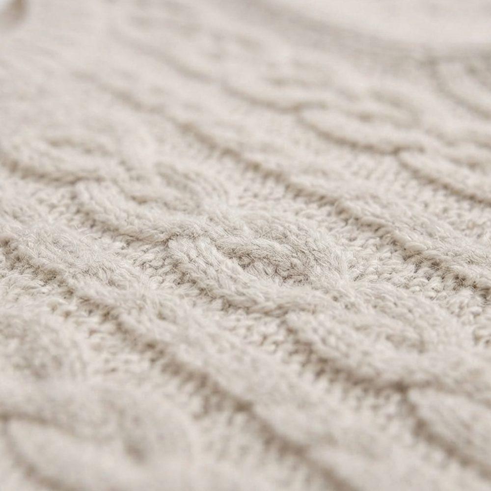NEXT OFF-WHITE CABLE KNIT CARDIGAN