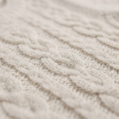 NEXT OFF-WHITE CABLE KNIT CARDIGAN