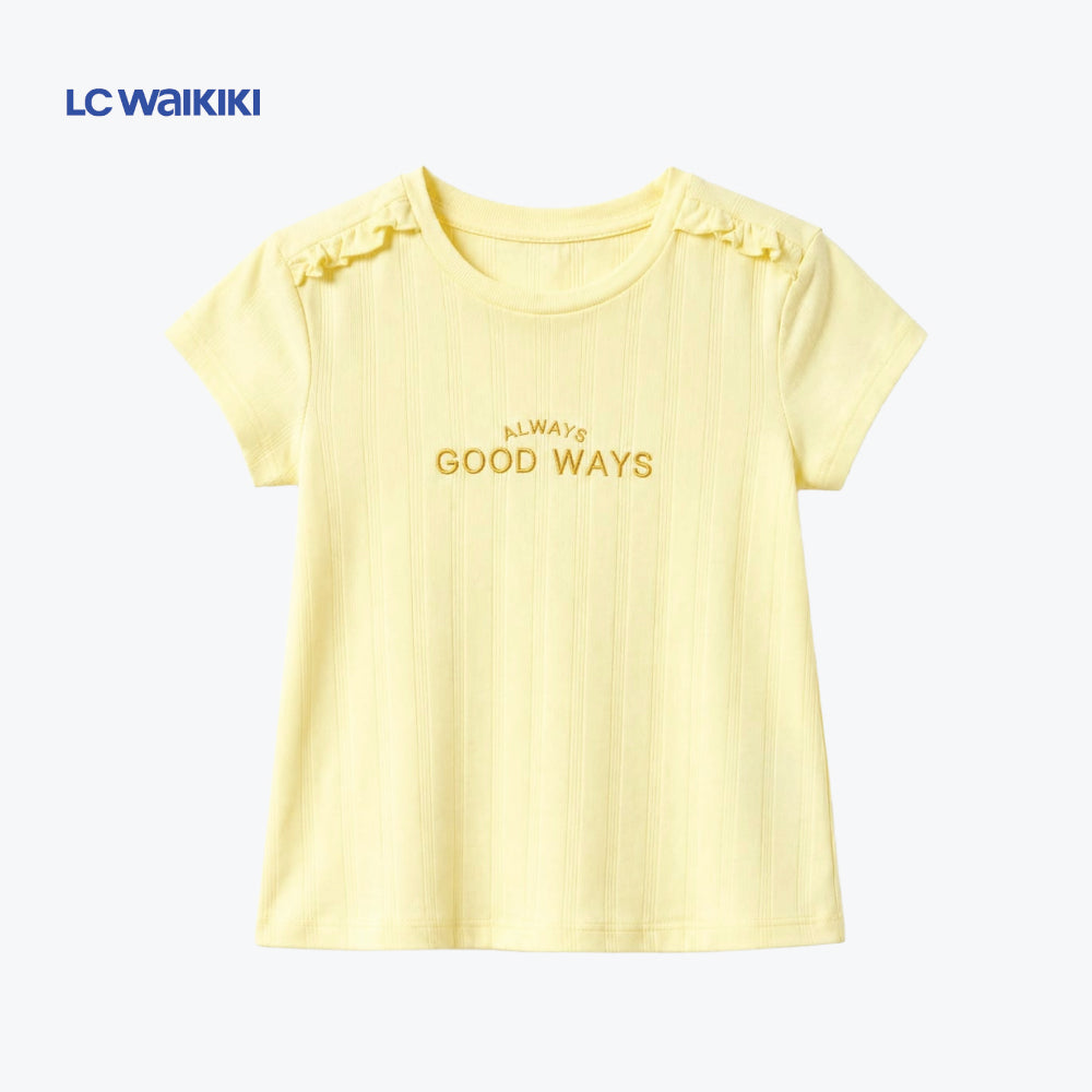 LC.WAIKIKI T-SHIRT YELLOW 'ALWAYS GOOD WAYS'