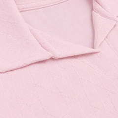L.C. WAIKIKI LIGHT PINK COLLARED LONG-SLEEVE TOP
