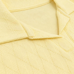 L.C. WAIKIKI LIGHT YELLOW COLLARED LONG-SLEEVE TOP