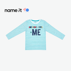 NAME IT STRIPED AWESOME COOL ME LONG-SLEEVE TOP