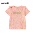 NAME IT T-SHIRT PINK 'FLOWER GIRL'