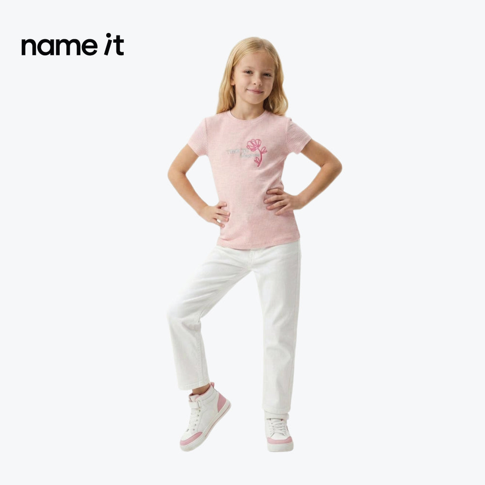 NAME IT T-SHIRT PINK 'TIME TO BLOSSOM'