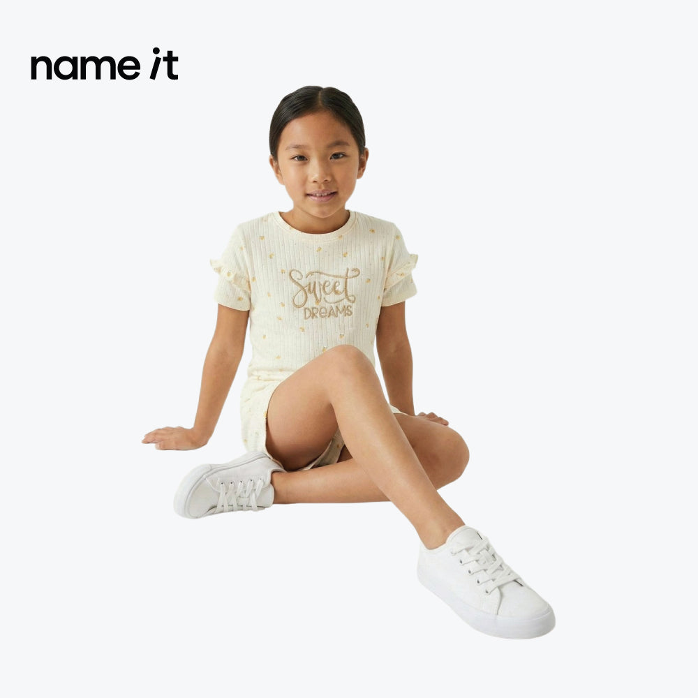 NAME IT T-SHIRT WHITE WITH CHICKS 'SWEET DREAMS'