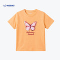 LC.WAIKIKI T-SHIRT ORANGE WITH BUTTERFLY SEQUIN
