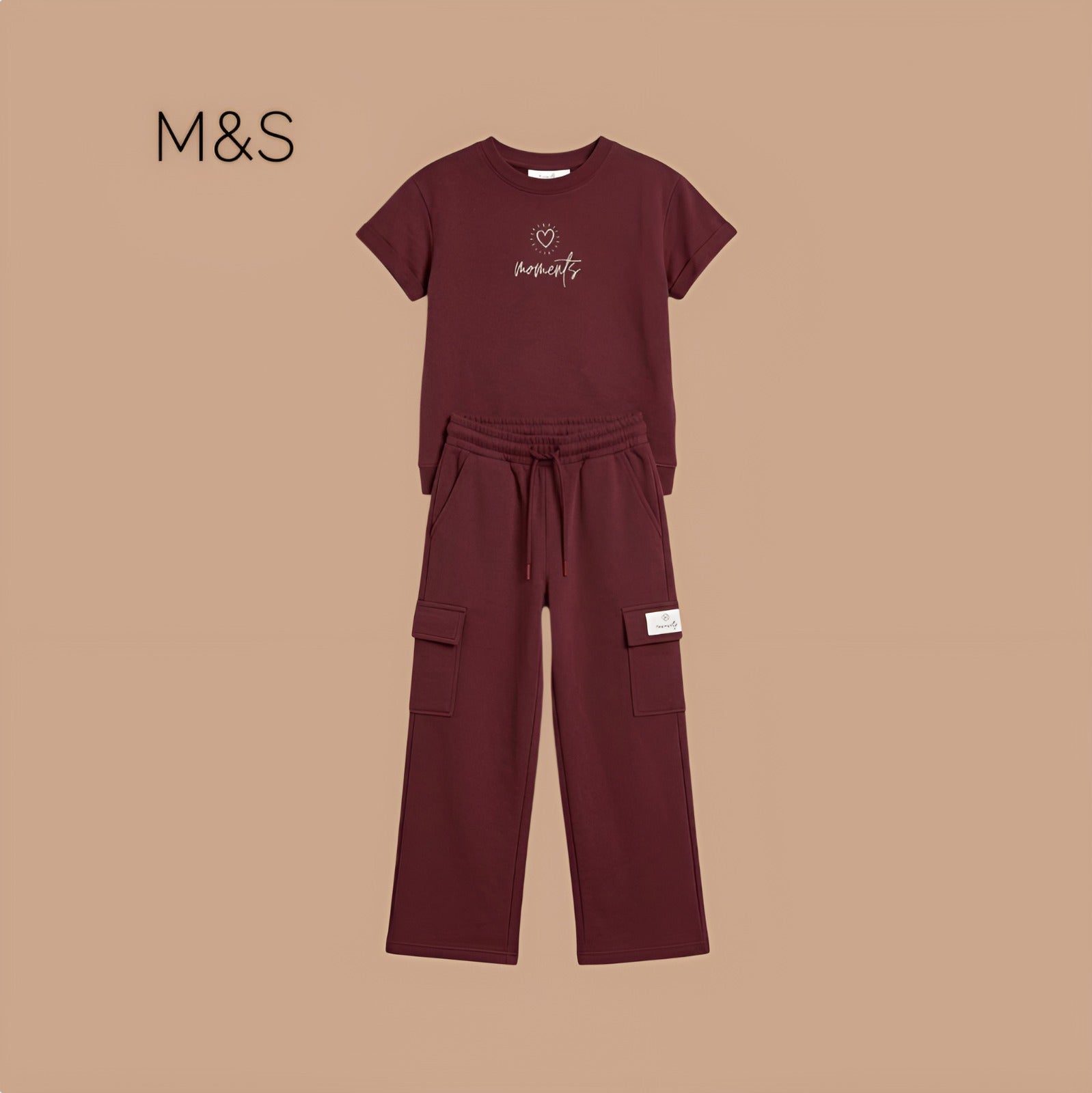 M&S CO-ORD MAROON "MOMENTS"