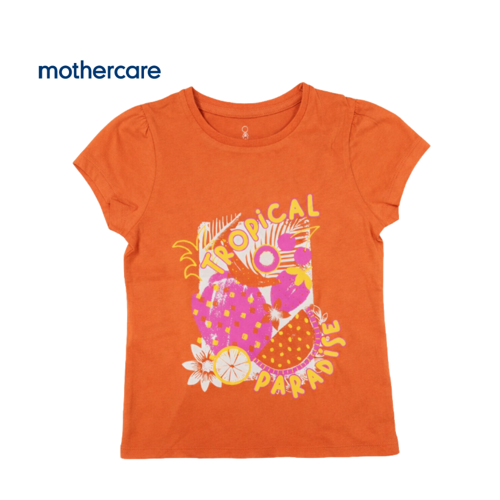 MOTHERCARE TOP ORANGE "TROPICAL PARADISE"