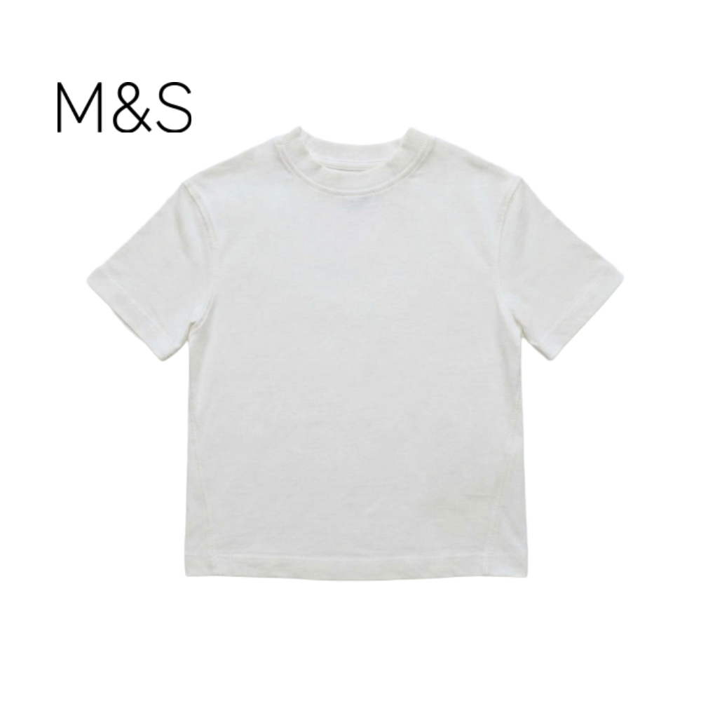 M&S PACK-OF-TWO PINK AND WHITE