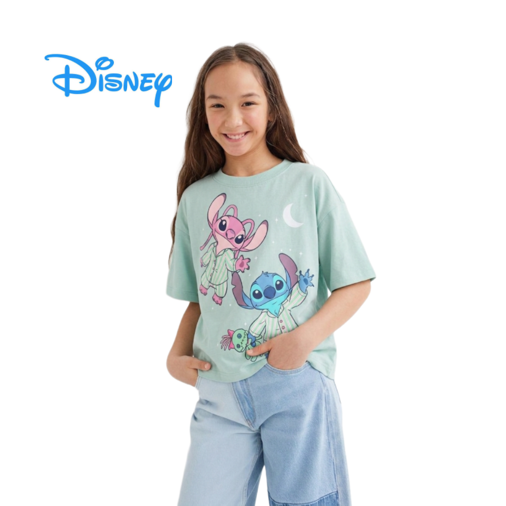 DISNEY NEXT LILO AND STITCH DOWN SHOULDER PISTACHIO GREEN
