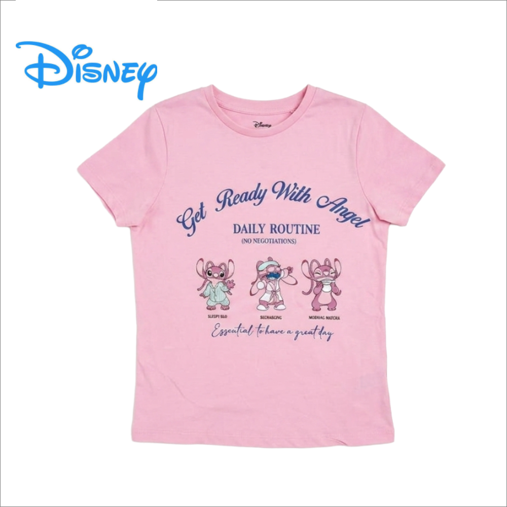 DISNEY LILO AND STITCH PINK T-SHIRT
