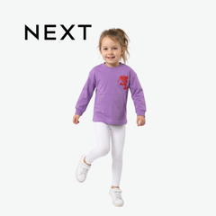 NEXT PURPLE DINO LAND GRAPHIC LONG-SLEEVE TOP