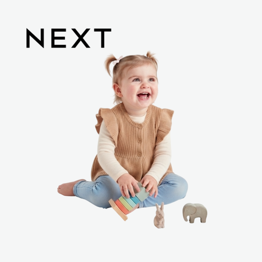 NEXT CAMEL RIBBED KNIT RUFFLE PEPLUM CARDIGAN