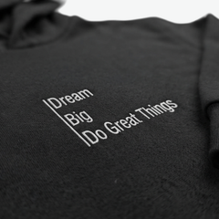 ZARA "DREAM BIG" BLACK HOODIE