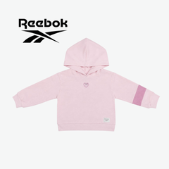 REEBOK LIGHT PINK HEART-ACCENT HOODIE & JOGGERS SET