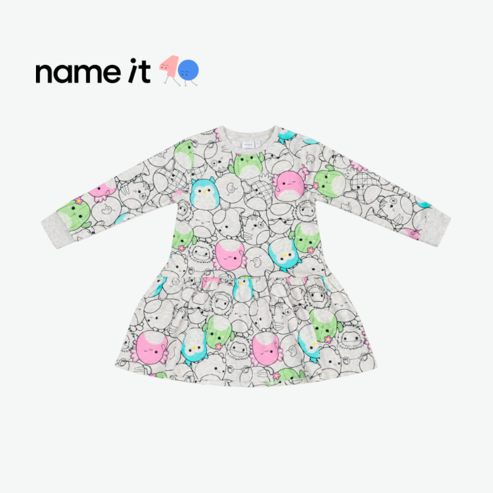 NAME IT SQUISHMALLOWS ALL-OVER PRINT DRESS