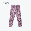 M&S TIGHTS PRINTED PURPLE AND WHITE
