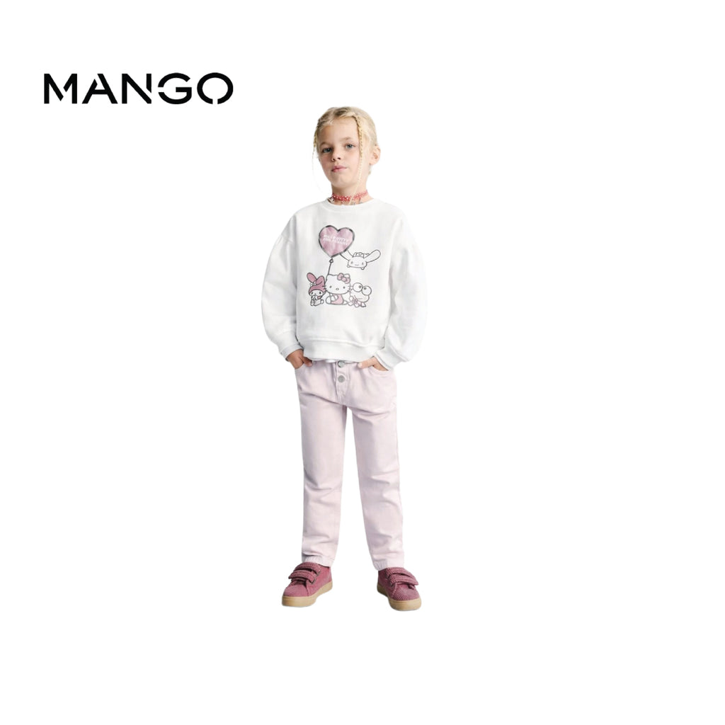 MANGO DENIM PAPERBAG PINK WITH BUTTON DETAIL