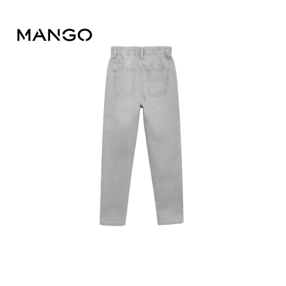 MANGO DENIM LIGHT GREY WITH BUTTON DETAIL