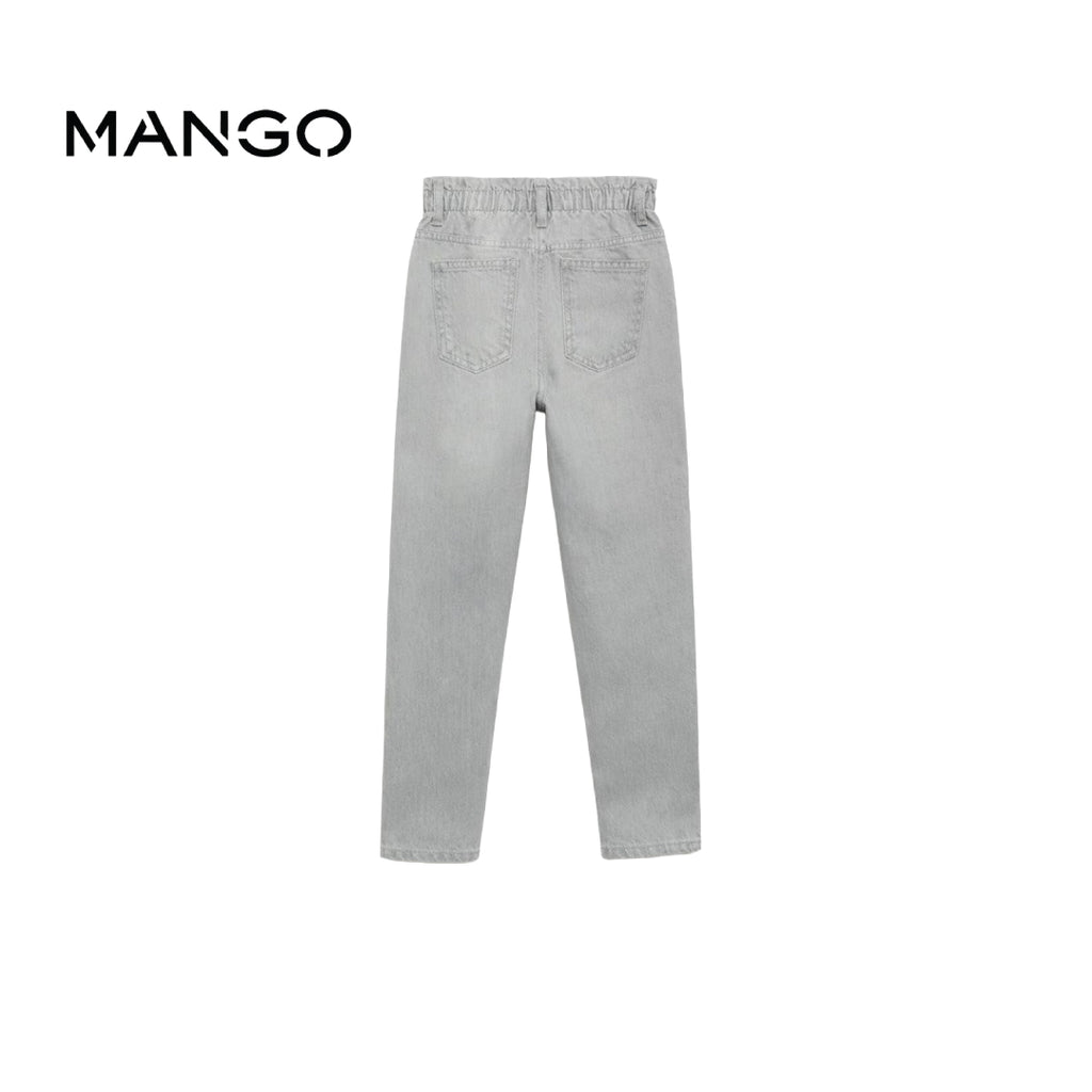 MANGO DENIM LIGHT GREY WITH BUTTON DETAIL