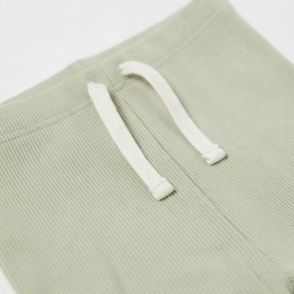 PRIMARK CARES SAGE GREEN RIBBED LEGGINGS