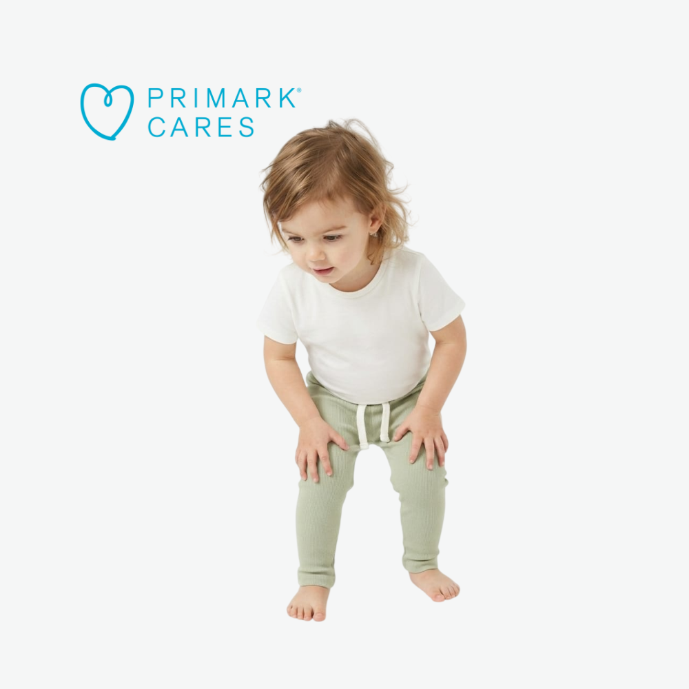PRIMARK CARES SAGE GREEN RIBBED LEGGINGS