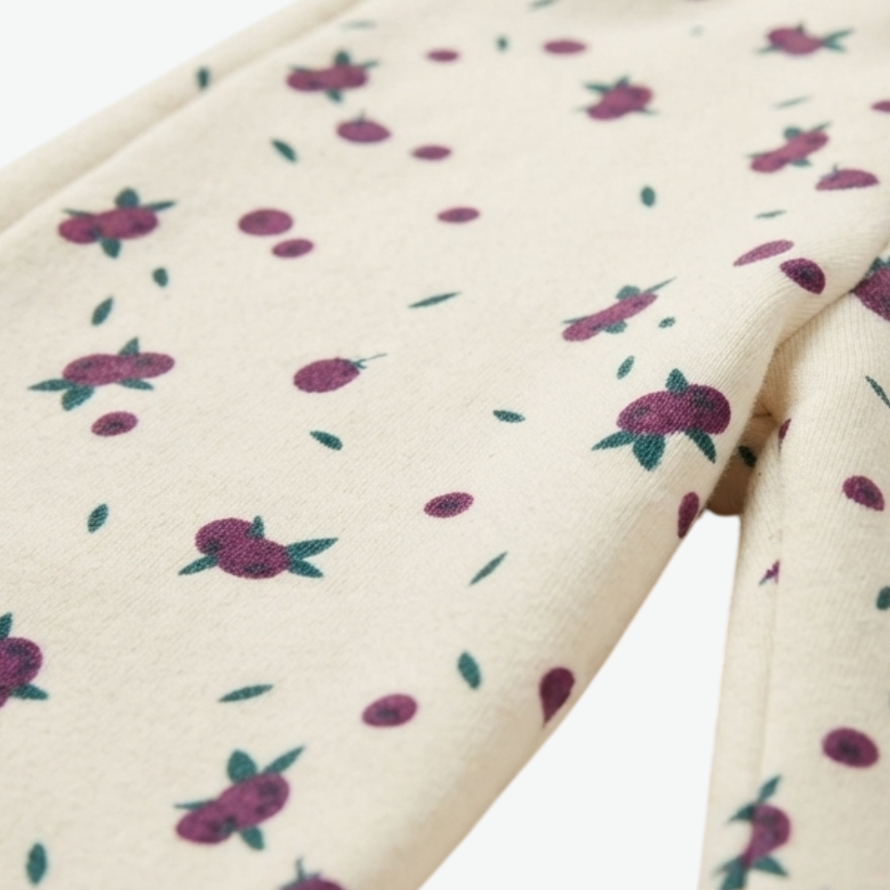 LEFTIES OFF-WHITE BERRY-PRINT JOGGERS