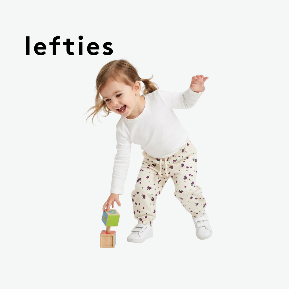LEFTIES OFF-WHITE BERRY-PRINT JOGGERS