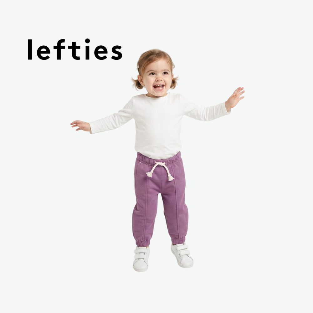 LEFTIES PURPLE SEAMED JOGGERS