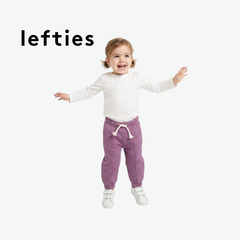 LEFTIES PURPLE SEAMED JOGGERS