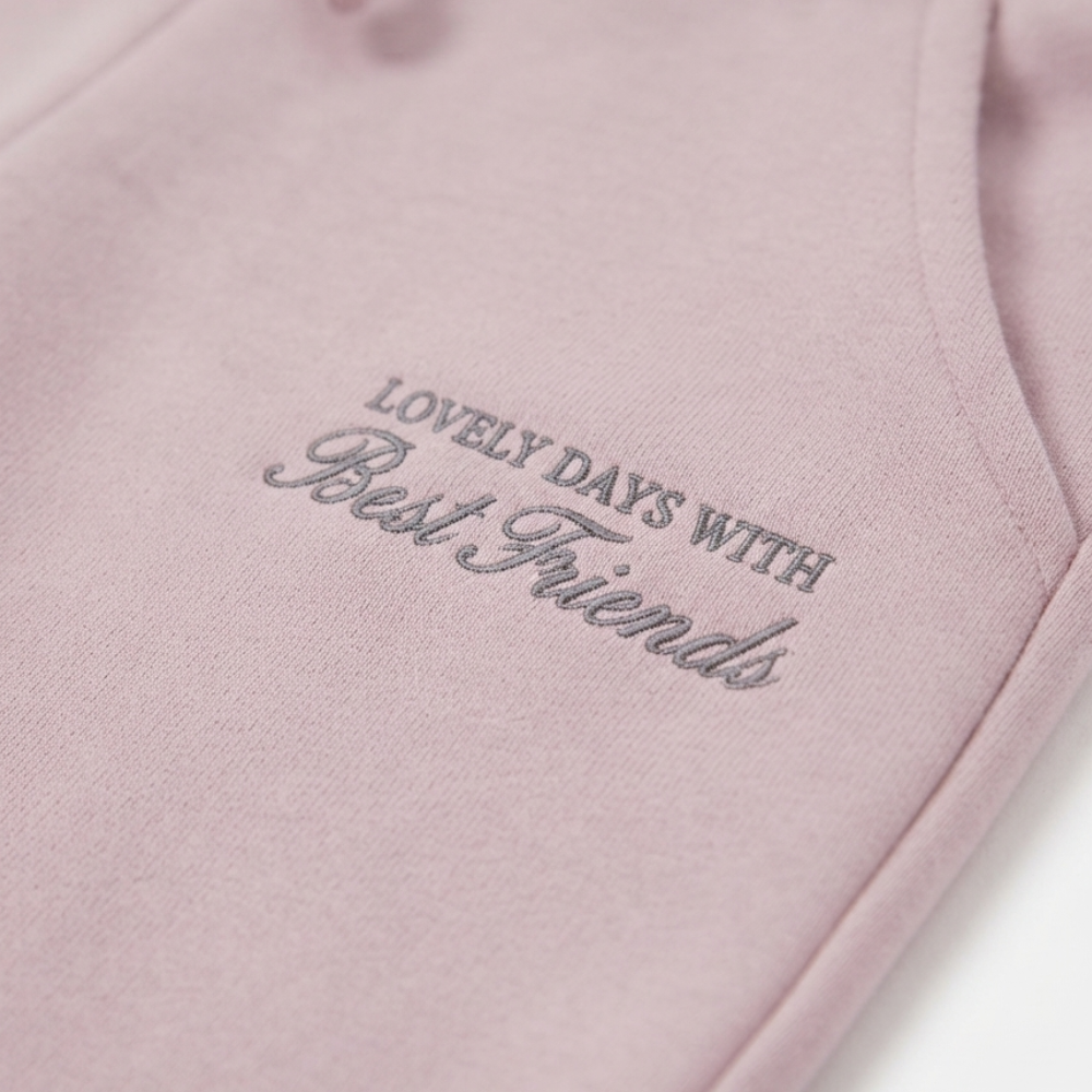 LEFTIES DUSTY PINK GRAPHIC SWEATPANTS