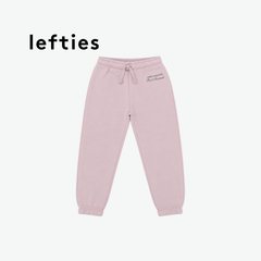 LEFTIES DUSTY PINK GRAPHIC SWEATPANTS