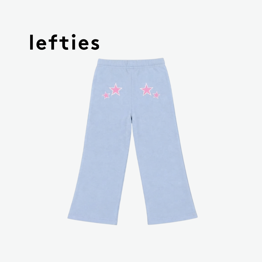 LEFTIES LIGHT BLUE STITCH GRAPHIC TROUSERS