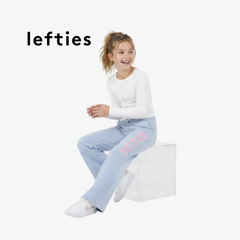 LEFTIES LIGHT BLUE STITCH GRAPHIC TROUSERS