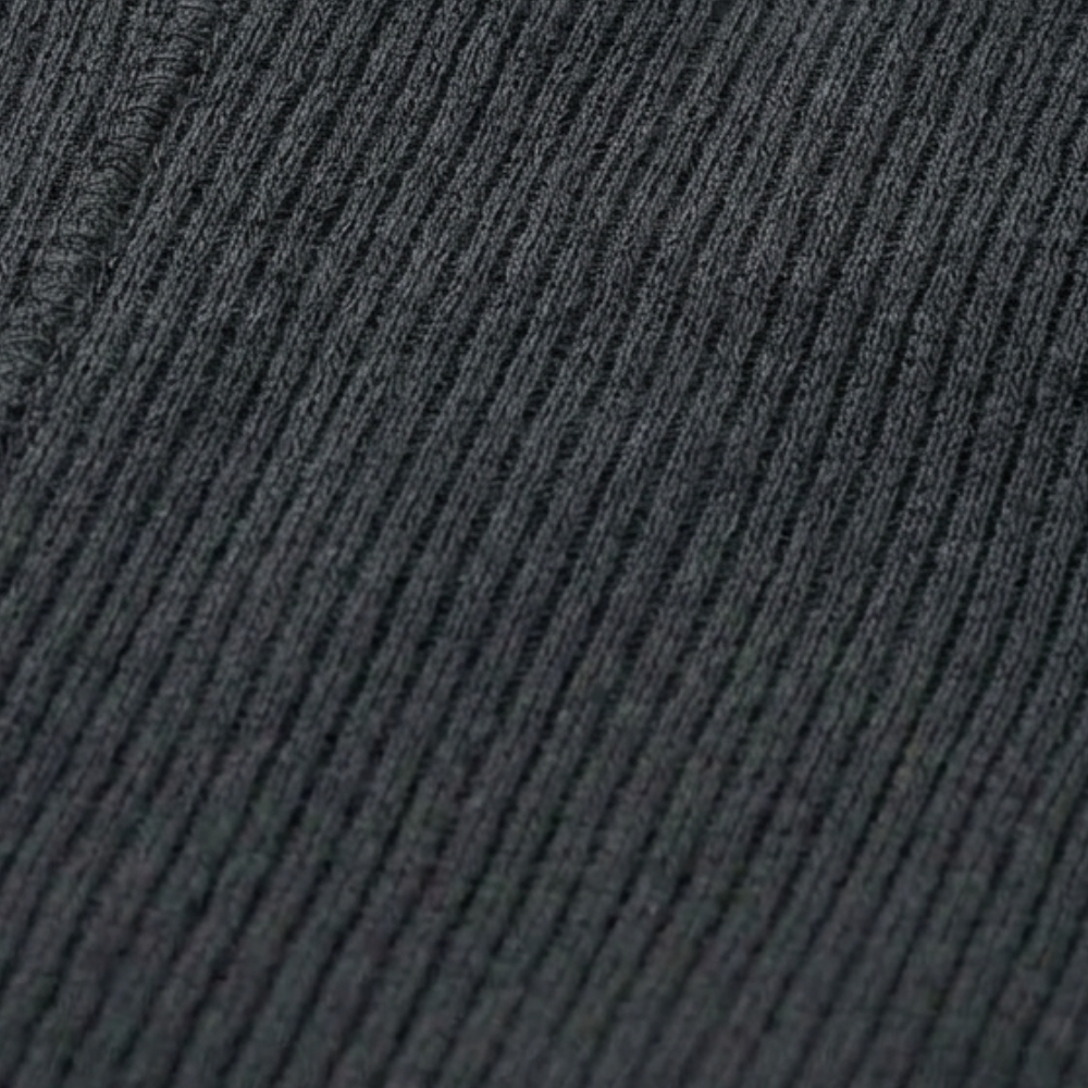 ZARA BLACK RIBBED WARM LEGGINGS