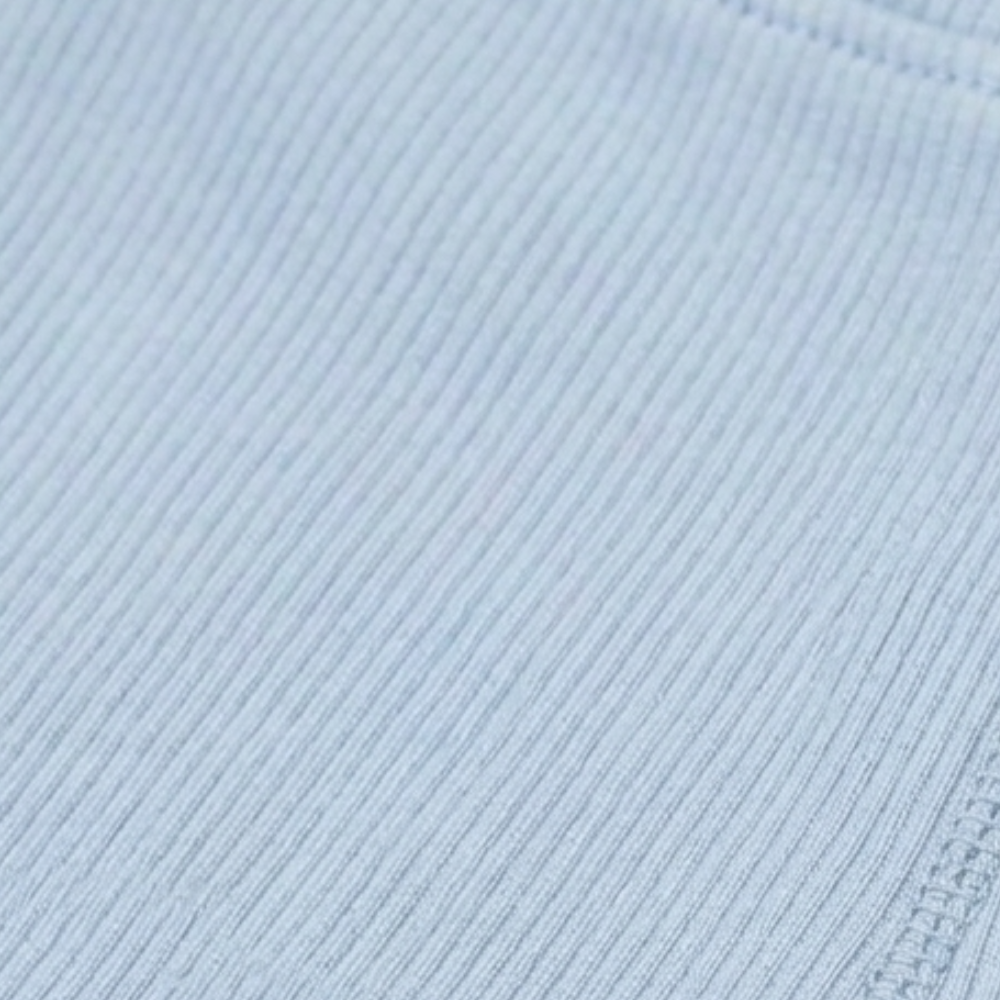 ZARA LIGHT BLUE RIBBED WARM LEGGINGS