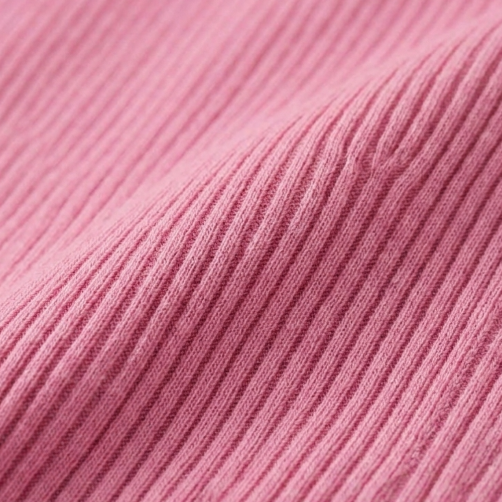 ZARA PINK RIBBED WARM LEGGINGS