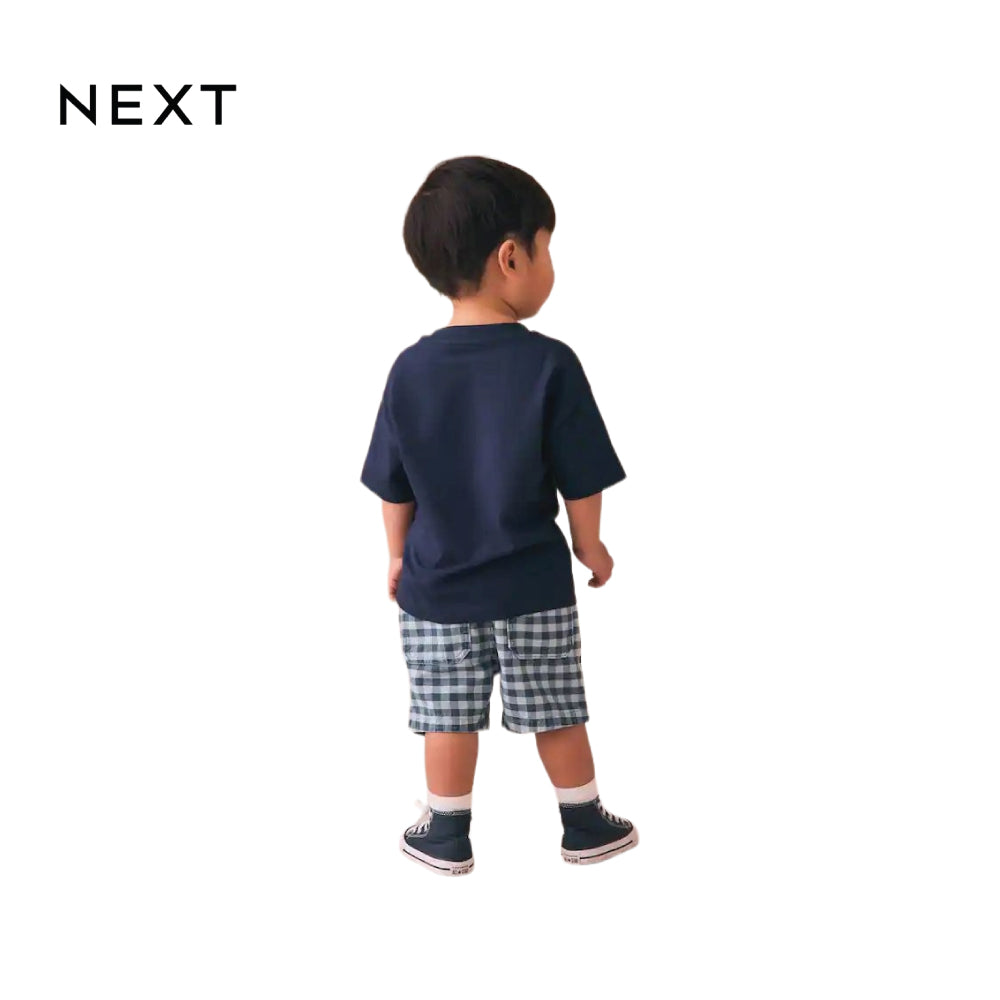 NEXT T-SHIRT NAVY BLUE 'I LOVE SNACKS'