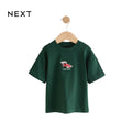 NEXT T-SHIRT GREEN WITH EMBROIDERED RACE CAR