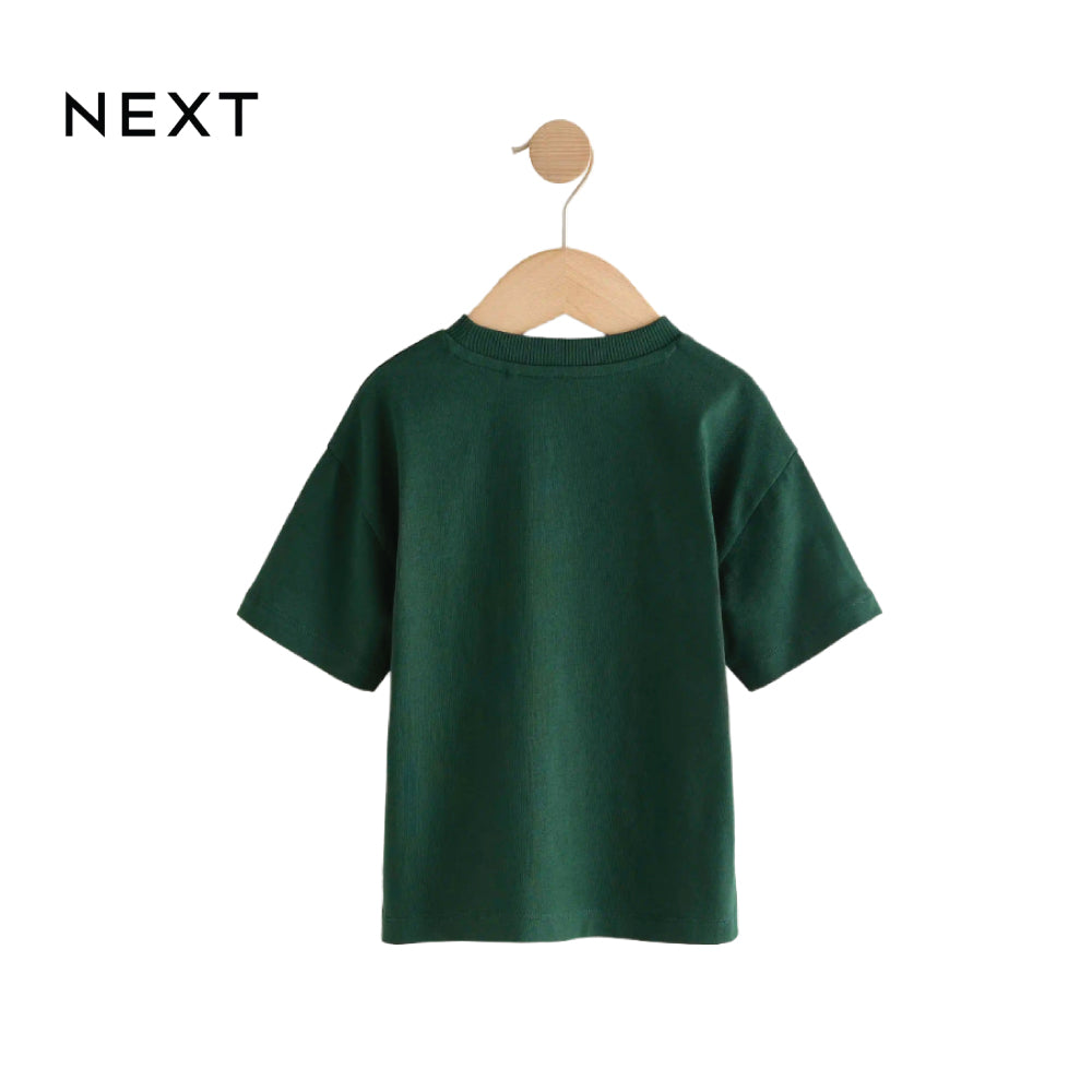 NEXT T-SHIRT GREEN WITH EMBROIDERED RACE CAR