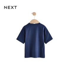 NEXT T-SHIRT NAVY BLUE WITH TEDDY BEAR