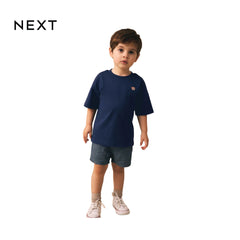 NEXT T-SHIRT NAVY BLUE WITH TEDDY BEAR