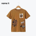 NAME IT T-SHIRT MUSTARD 'ROCKSTAR'