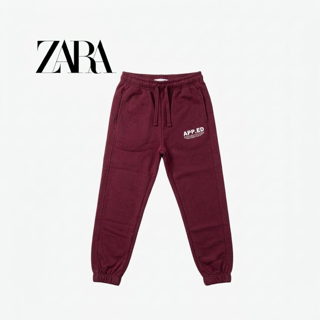 ZARA MAROON APP.ED 2-PIECE TRACKSUIT CO-ORD SET