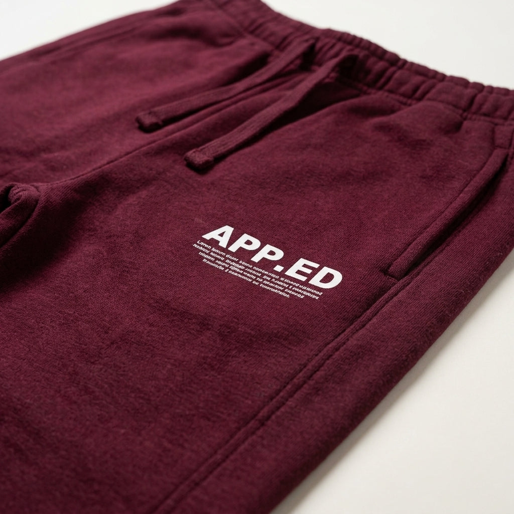ZARA MAROON APP.ED 2-PIECE TRACKSUIT CO-ORD SET
