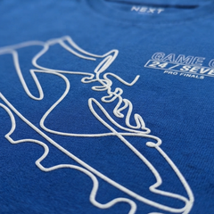 NEXT BLUE "GAME ON" FOOTBALL CLEAT T-SHIRT